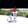3D Simulation Cherry Cream Cup Anti-lost Phone Strap Ice Cream Key Chain  Bag Decorations