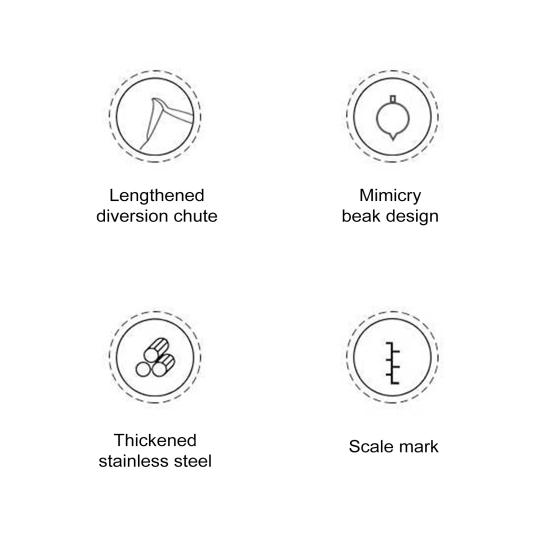 350 мл, 600 мл, 1000 мл, чашка для латте-арт из нержавеющей стали, защита от капель, кувшин для изготовления свечей, высокий