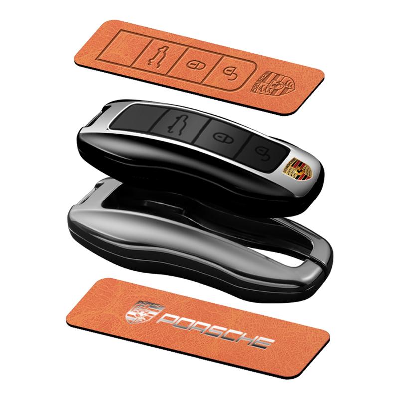 Высококачественный Чехол-Оболочка для Ключа Автомобиля Для Porsche Panamera Spyder Carrera Macan Cayman Cayenne 911 970 981 991 БрелокАксессуар