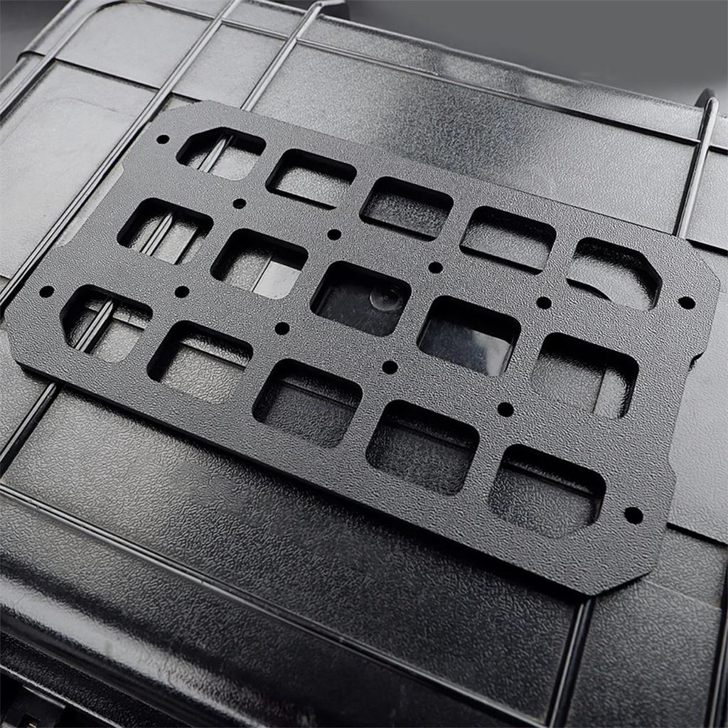 Motorcycle Top Case Panel Aluminum Alloy  Storage Box Universal Side Box Modular Organizer Quick-Mounting