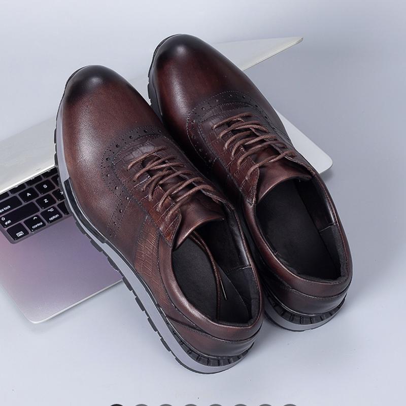 Fashion Men's Leather Shoes Spring Autumn Men's Casual Shoes Leather Trend Sports Fashion Wedding Shoes Zapatos Sapat A20