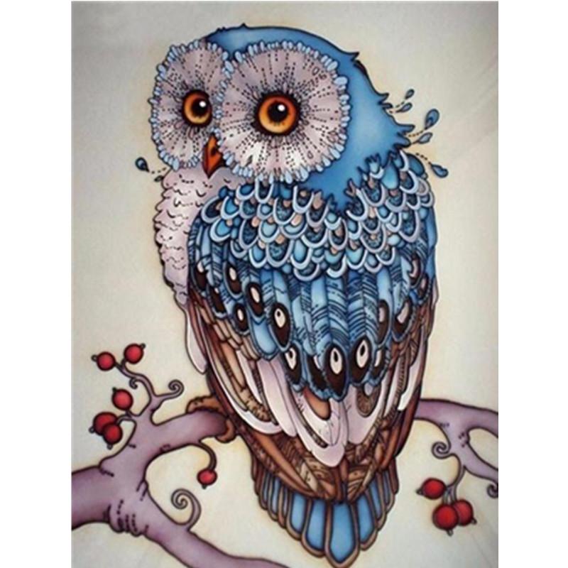 5D DIY Алмазная картина Лесная сова Алмазная вышивка Набор для вышивки крестом Полный горный хрусталь Мозаика Домашний декор