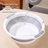 Foldable Portable Washbasin: Ideal for Dorm, Travel, Laundry, Face Washing - Durable, Round, Thick Plastic