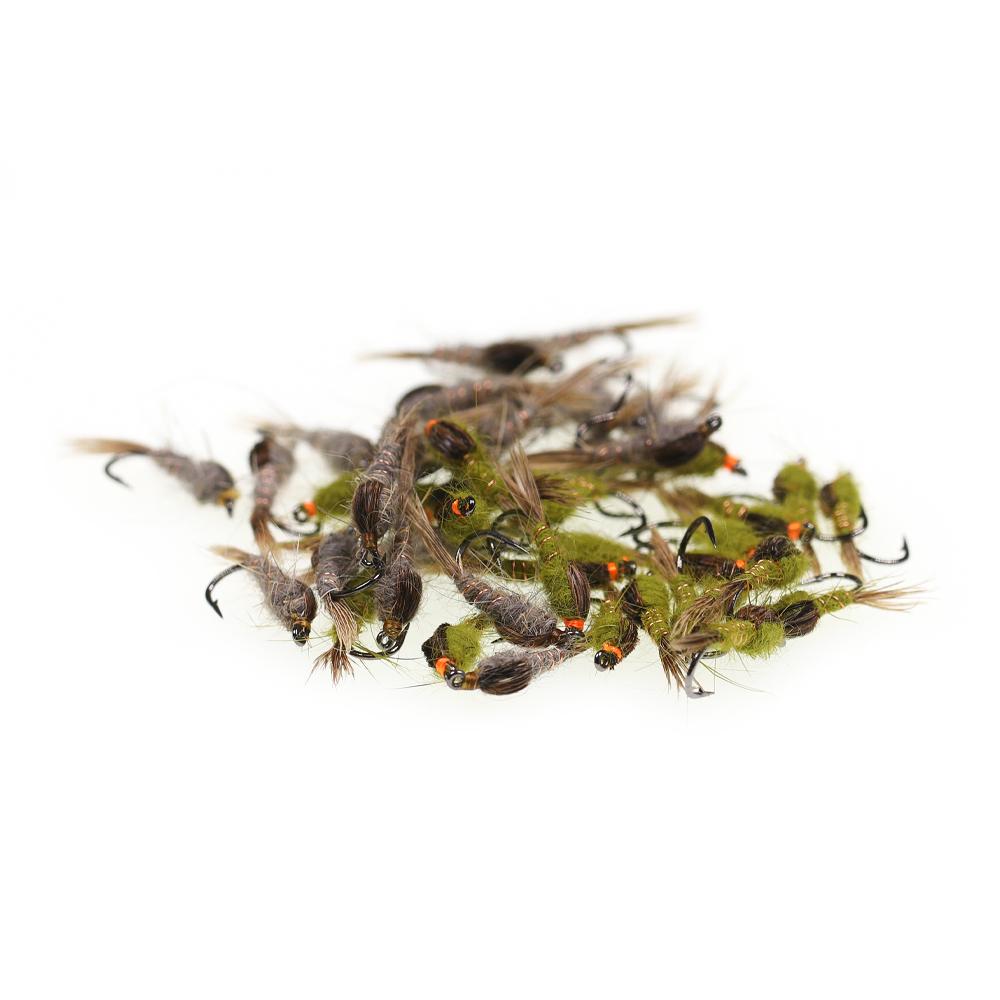 6 шт. мушки для ловли рыбы нахлыстом из индейки-биота или нимфы с заячьим ушком, высококачественные материалы, связанные вручную, лучше всего подходят для ловли форели, окуня и мелкой рыбы