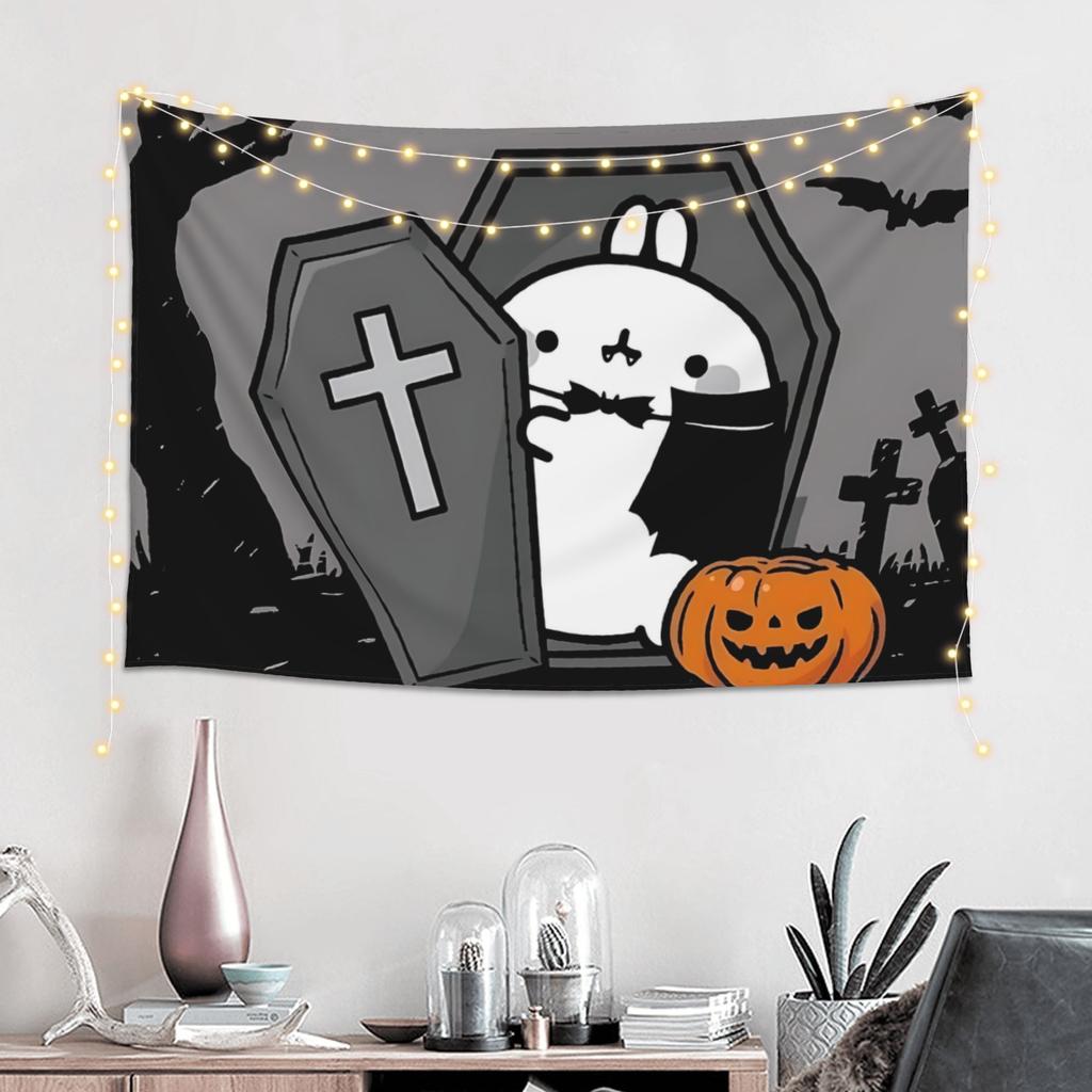 Halloween Scarecrow Print Tapestry Bedroom Decoration Wall Hanging Blanket Tapestry Cool Stuff For Room