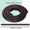 2M Thickened Child Bumper Strips Baby Safety Bumper Strips Table Safety Edge Coffee Table Corner Protection Strips  NBR material