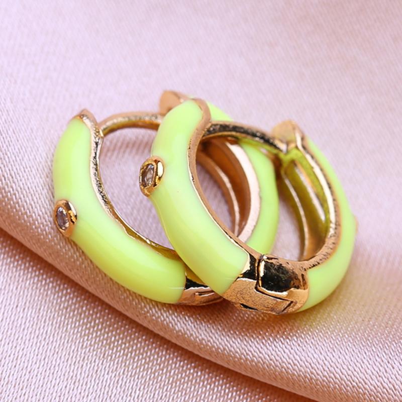 KNIKOO Круглые серьги-клипсы для женщин, модные серьги-кольца, ювелирные изделия для свадебных подарков, серьги с кубическим цирконием CZ