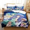 3D Anime Higurashi When They Cry Printed Bed Set Duvet Cover Pillowcase Bedding Set Linen Sheet Quilt Cover Full Queen King Size