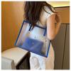 2pcs/set Beach Jelly Shoulder Bag Waterproof Shopping Bag Casual Transparent Totes Bag  Outdoor