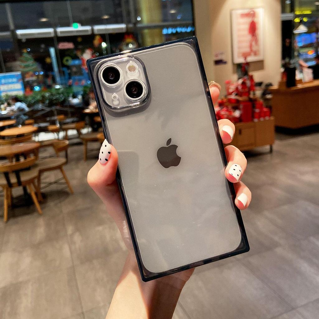 iPhone 17/16 Pro Max Right-Angle Translucent Soft Case for Apple 14/12/15