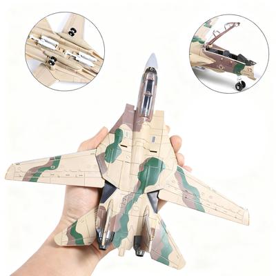 Нетоксичный 1/72 Военный Строительный Блок Модель Игрушка Истребитель F-14 Сверхзвуковой Самолет Штурмовики Современное Оружие Сборка Пазл Коллекция Игрушек