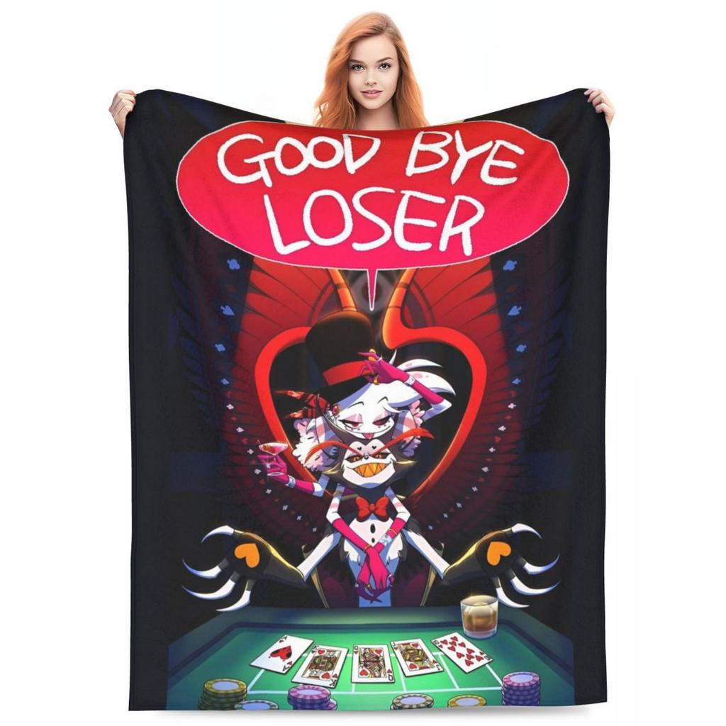 VOX H-Hazbin Hotel Alastor Game Warm Soft Blanket Travel Office Plush Bedding Throws Fluffy Couch Bed Flannel Bedspread