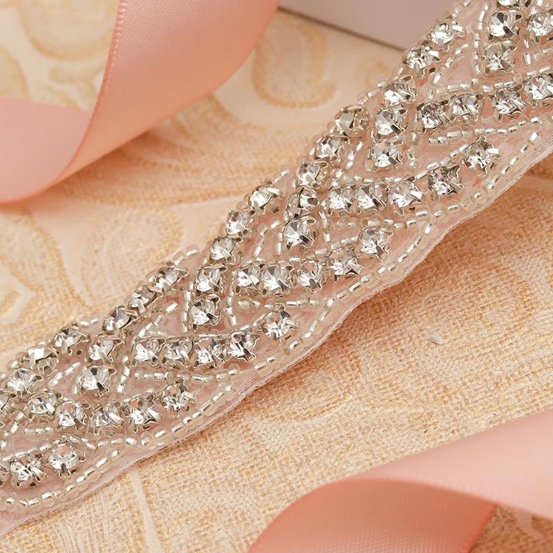Sparkling Bridal Rhinestones Sash Versatile Waist Belt For Weddings Galas Formal Event Wedding Waistband