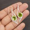 Peridot Gemstone Earrings, 925 Solid Sterling Silver Jewelry, Handmade Attractive Earrings, Silver Jewelry For Birthday Gift