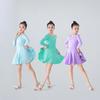 Детский танцевальный костюм для профессиональных соревнований Девочки Большое расклешенное платье Детский латинский тренировочный костюм для выступлений