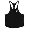 Summer Men's Beach and Swimming Sleeveless T-shirt Cotton Breathable Cool Vest Muscle Gym Bodybuilding Fitness Tank Top