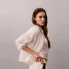 Calvin Klein Женская модная повседневная легкая куртка-ветровка с капюшоном на шнурке Softshell 47F528G