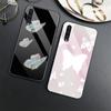 Чехол для телефона с бабочкой для Samsung Galaxy A52 A71 A72 A70 A73 A53 A13 5g A03 A22 A21s A03 Core A42, чехол из закаленного стекла Capinha