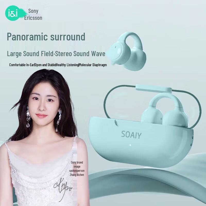 Soaiy Открытые True Wireless Bluetooth-наушники с зажимом