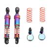 1 Pair Oil Pressure Shock Absorbers with Offset Caps Aluminum Alloy Large Bore Model Vehicle Shock Damper Kit 85mm