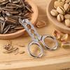 Multi-Function Walnut Pine Sheller Opener Kitchen Clamp Stainless Steel Nutcracker