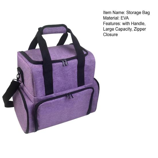 Очень большой органайзер для лака для ногтей с ручкой, большой вместимости, застежка-молния, маникюр