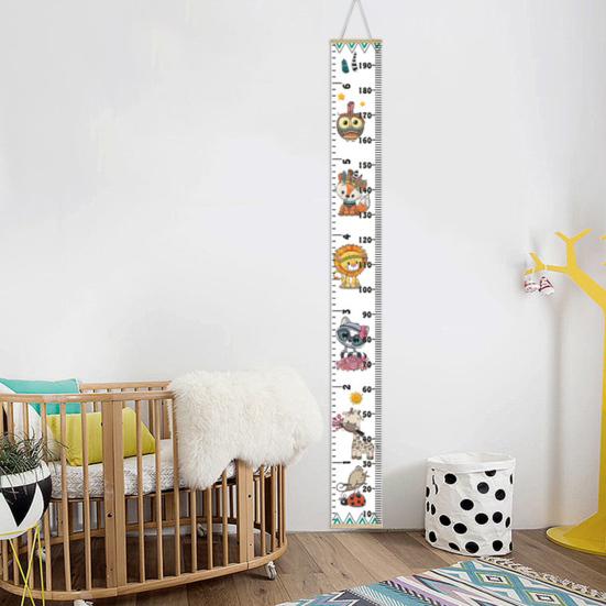 Wall Hanging Kids Growth Chart Precise Scale Children Room Nursery Bedroom Baby To Adults Boys Girls Height Measurement Ruler