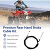 Комплект троса заднего ручного тормоза TRX350, совместимый с Fourtrax 300 Rancher 350 400 420 2000-2006 Foreman 400 500 Rubicon 500 Запчасти для квадроциклов, стояночный тормоз