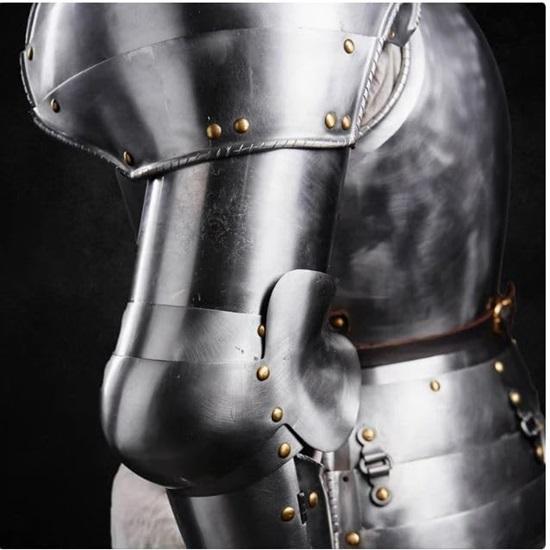 Medieval 15th Century Gothic Full Body Silver Armour Suit Gothic Armour Suit Steel Fighting Halloween Armor Suit