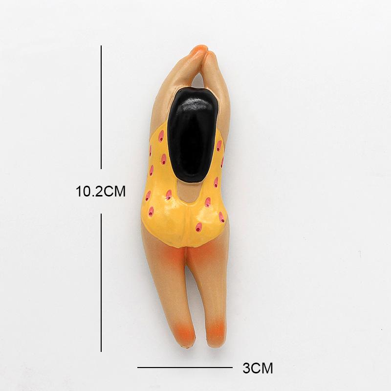 Ван Гог Мона Лиза девушка-плытье жемчужные серьги 3D магниты на холодильник наклейки Персонажи мультфильмов наклейки на холодильник украшение дома