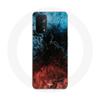 Case for Oppo A54 5G Abstract Texture Background Red Black Blue