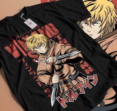 Футболка Vinland Saga, Футболка Торфинна, Аниме, Винланд, Аскеладд, Футболка манга, 518