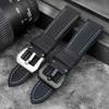 Нейлоновый кожаный ремешок для часов с текстурой для Panerai PAM01661 | 441 Marina, черный, синий, 22 мм, 24 мм, 26 мм, аксессуары для ремня, браслеты