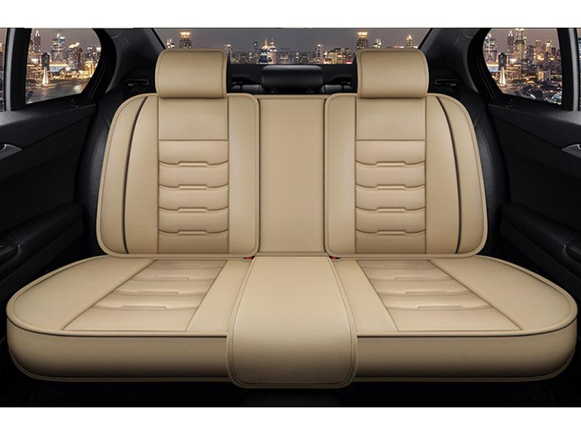 Universal Leather Car Seat Cushion - Washable, All-Season, Easy Care