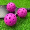 4 Pcs Durable 40 Holes Pickleball Balls High Elasticity Pickle Balls for Standard Pickleball Sport Training Practice