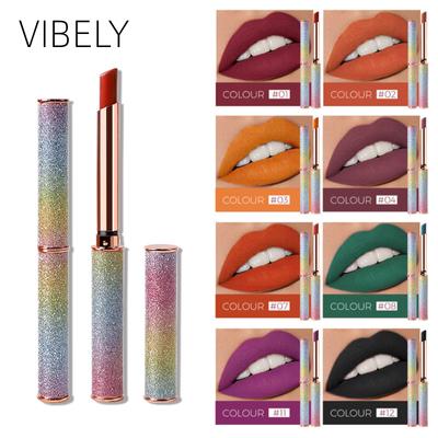 VIBELY Starlight Sparkle Matte Lipstick Dip-in-Cup, помада No-Fall Crushed Diamond Lipstick