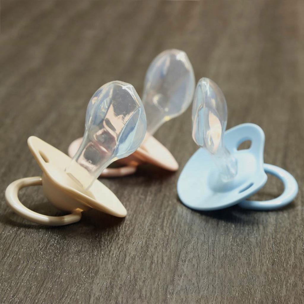 Stress Relief Adult Pacifier Soft Silicone Male Female Soother Pacifier Ergonomic Reduced Snoring for Anxiety Reduction