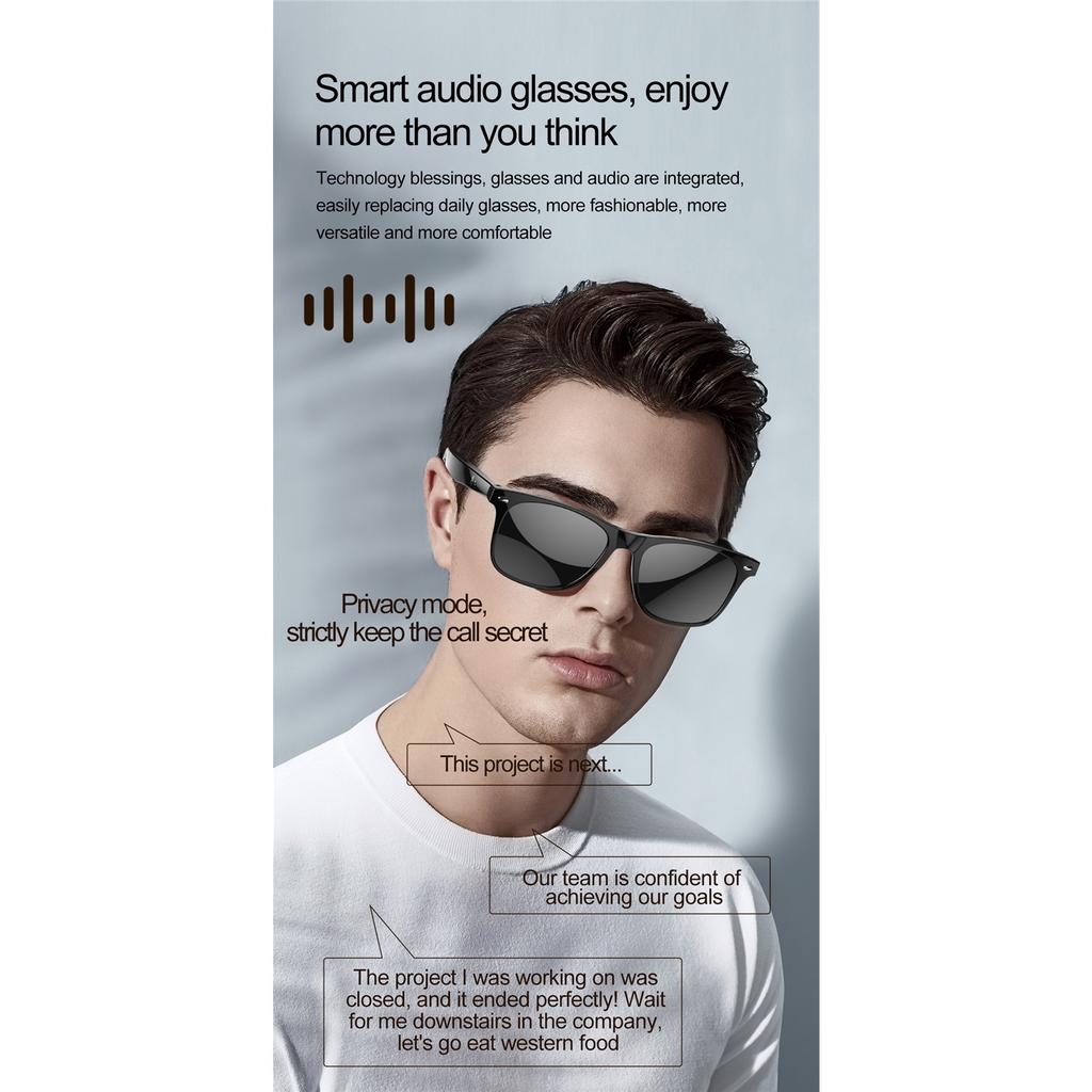 AI Intelligent Bluetooth Translation Glasses, 134 Online Language AI Automatic Dialogue Translation