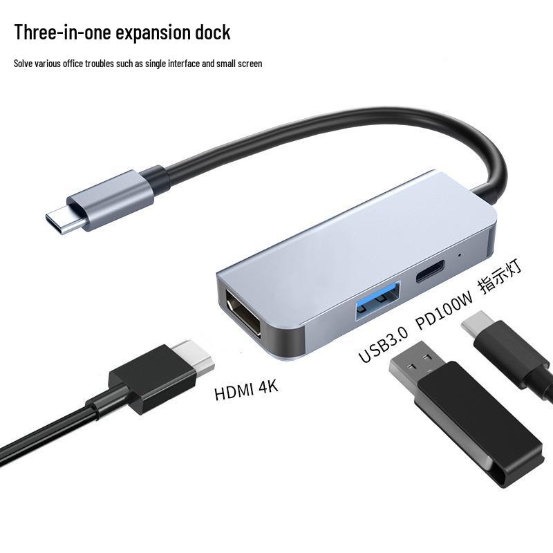 Хаб USB-C 5-в-1: HDMI, Картридер, Док-станция с USB-расширителем