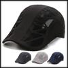 Охотничья сетчатая кепка с логотипом, беговая спортивная, легкая, быстросохнущая CA500 [Белый Клык] Мужская (черный)
