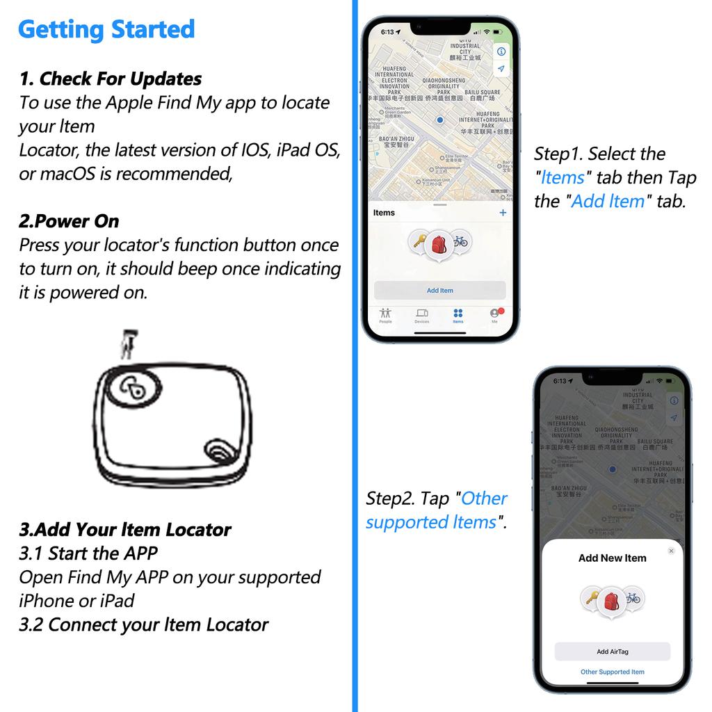 Bluetooth Mini Tracking Device For Apple Find My APP Smart Tag Kid Pet Car GPS Lost Tracker Anti Lost Alarm Reminder Positioner