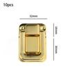 10pcs Decorative Vintage Antique Lock Zinc Alloy Bronze Finish Toggle Catch Lock Retro Hasp Latches Hardware Components