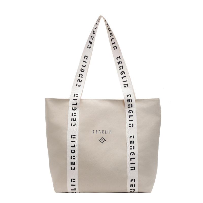 Большая вместительная сумка через плечо женская сумка-тоут с надписью Letter