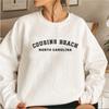 Cousins Beach North Carolina Crewneck Sweatshirt Summer I Turned Pretty Shirt Women Long Sleeve Sweatshirts Casual Hoodie Tops