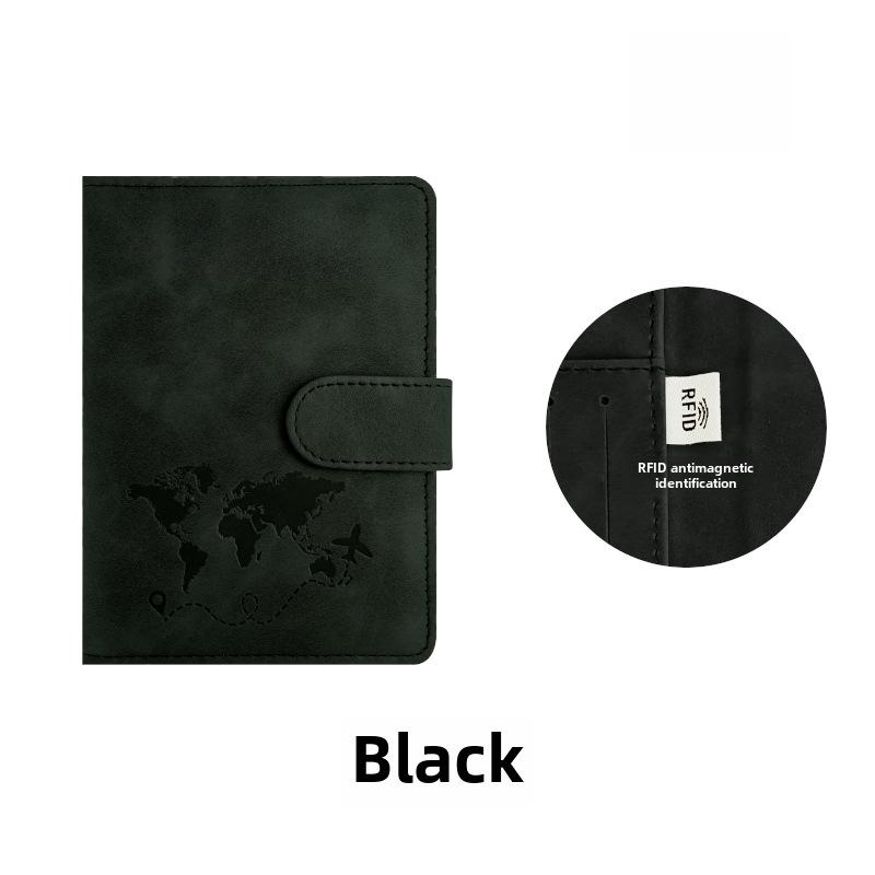 Держатель трансграничного RFID-паспорта: Дорожный кошелек из искусственной кожи с регулируемыми ремнями