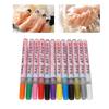 Набор ручек для нейл-арта 12 цветов Быстросохнущие Портативные Стойкие Ручки для рисования и росписи ногтей для деталей и линий