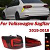 Для Volkswagen VW Sagitar 2015 2016 2017 2018 Автозапчасти Задний фонарь Предупреждающий стоп-сигнал Сигнальный фонарь Сборка заднего фонаря автомобиля