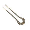 Elegant Leaf Hair Stick with Crystal Filigree Buyao for Women Girl Buyao for Traditional Headpieces Hair Jewelry