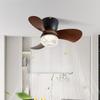 24 дюйма Электрический потолочный вентилятор с подсветкой Скандинавский потолочный вентилятор с подсветкой для столовой Лампа Шестискоростной частотно-регулируемый вентилятор-люстра