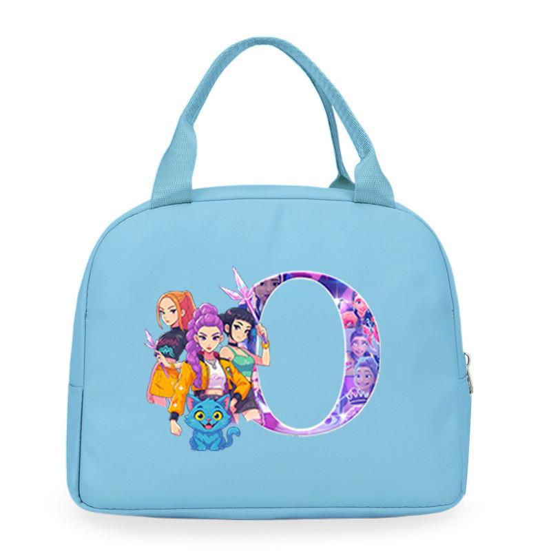 Детские Девочки Kpop Руми Зои Мира Дерпи Саджабойс С Принтом Студенческие Водонепроницаемые Сумки для Еды Ланч-бокса Повседневные Сумки